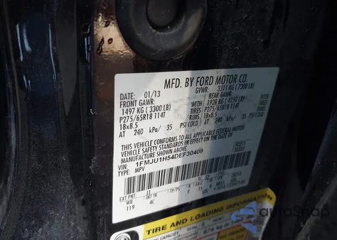 2013 Ford Expedition Xlt/King Ranch from USA, damaged, VIN 1FMJU1H54DEF30409